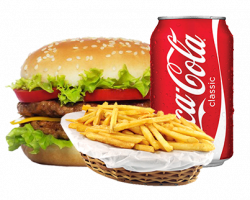 Combo X-Burguer Coca-cola e Batata Frita